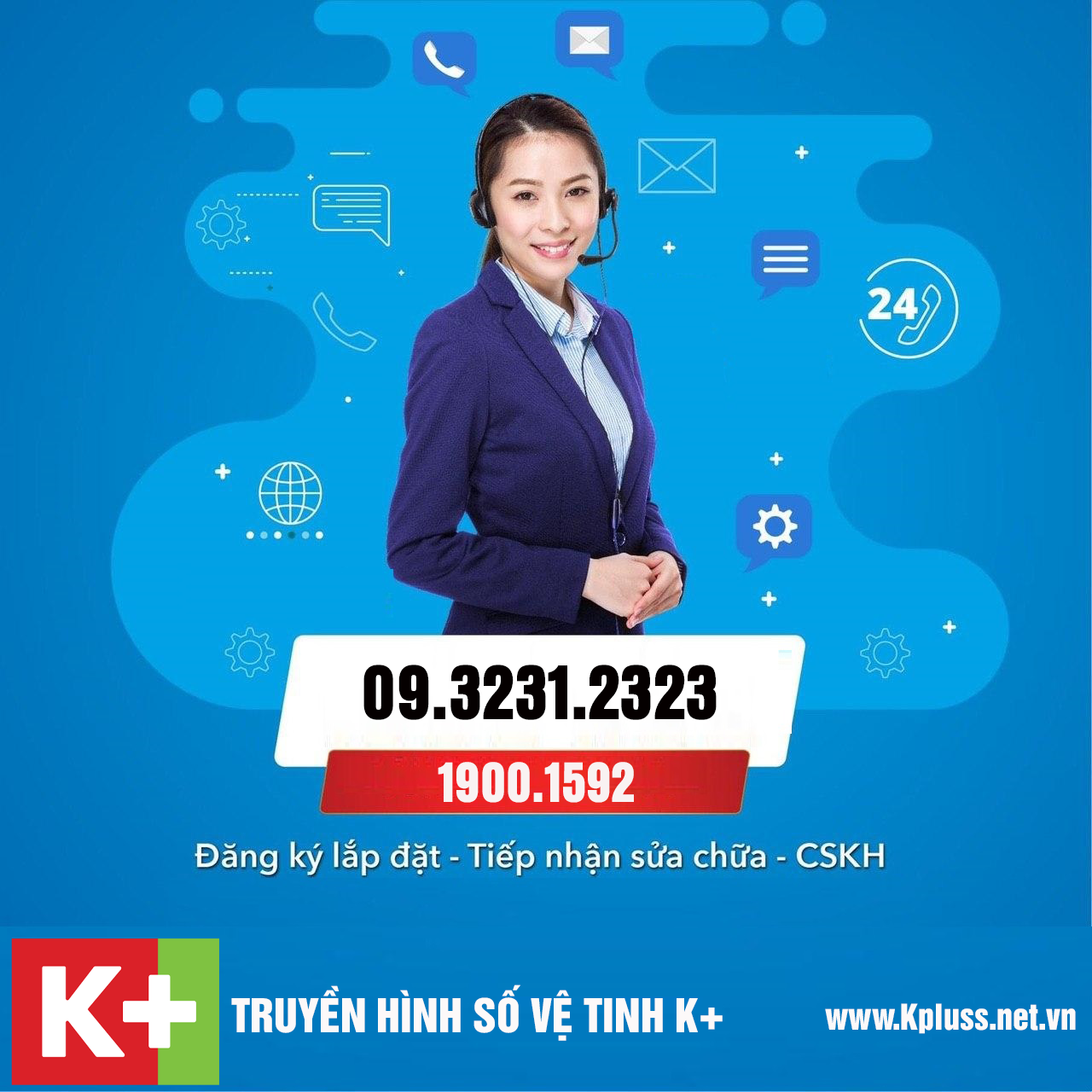 Hotline tổng đài K+