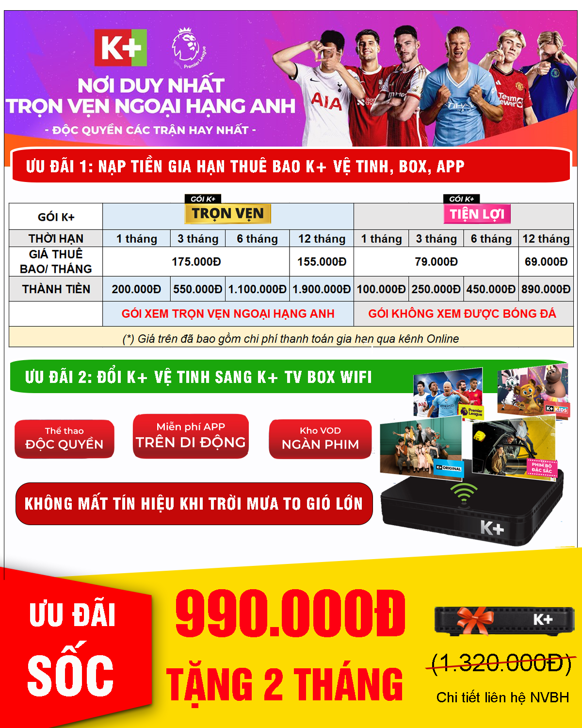 Khuyến mãi lắp đặt K+