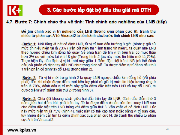 Lắp chảo thu K+ 9