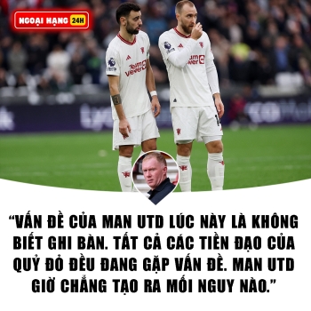 Scholes: 'Vấn đề của Man Utd là không biết ghi bàn'