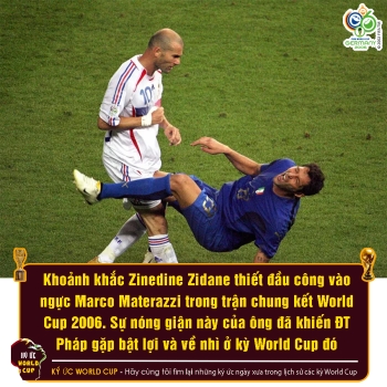 Tại sao Zidane lại húc đầu vào Materazzi ở chung kết World Cup 2006? Zidane có xin lỗi không?